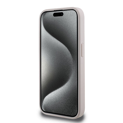 iPhone 15 Pro Max Kılıf Guess Orijinal Lisanslı M-safe Şarj Özellikli Small 4G Classic Kılıf