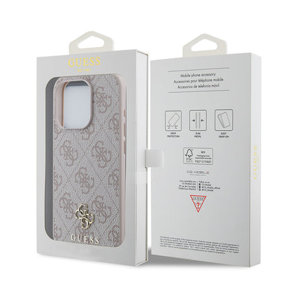 iPhone 15 Pro Max Kılıf Guess Orijinal Lisanslı M-safe Şarj Özellikli Small 4G Classic Kılıf