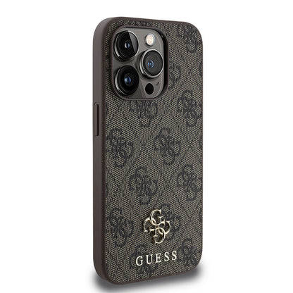 iPhone 15 Pro Max Kılıf Guess Orijinal Lisanslı M-safe Şarj Özellikli Small 4G Classic Kılıf