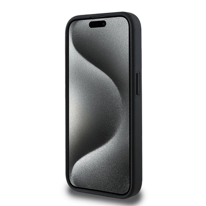 iPhone 15 Pro Max Kılıf Guess Orijinal Lisanslı M-safe Şarj Özellikli Small 4G Classic Kılıf