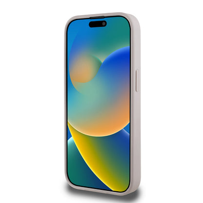 iPhone 15 Pro Max Kılıf Guess Orijinal Lisanslı M-safe Şarj Özellikli Yazı Logolu Circle Classic Kılıf
