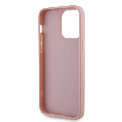 iPhone 15 Pro Max Kılıf Guess Orijinal Lisanslı Taşlı Arka Yüzey Üçgen Logolu Kılıf