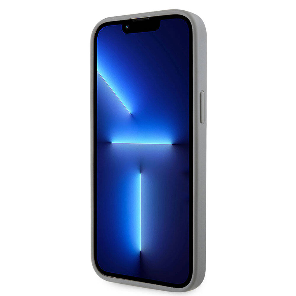iPhone 15 Pro Max Kılıf Guess Orijinal Lisanslı Taşlı Arka Yüzey Üçgen Logolu Kılıf