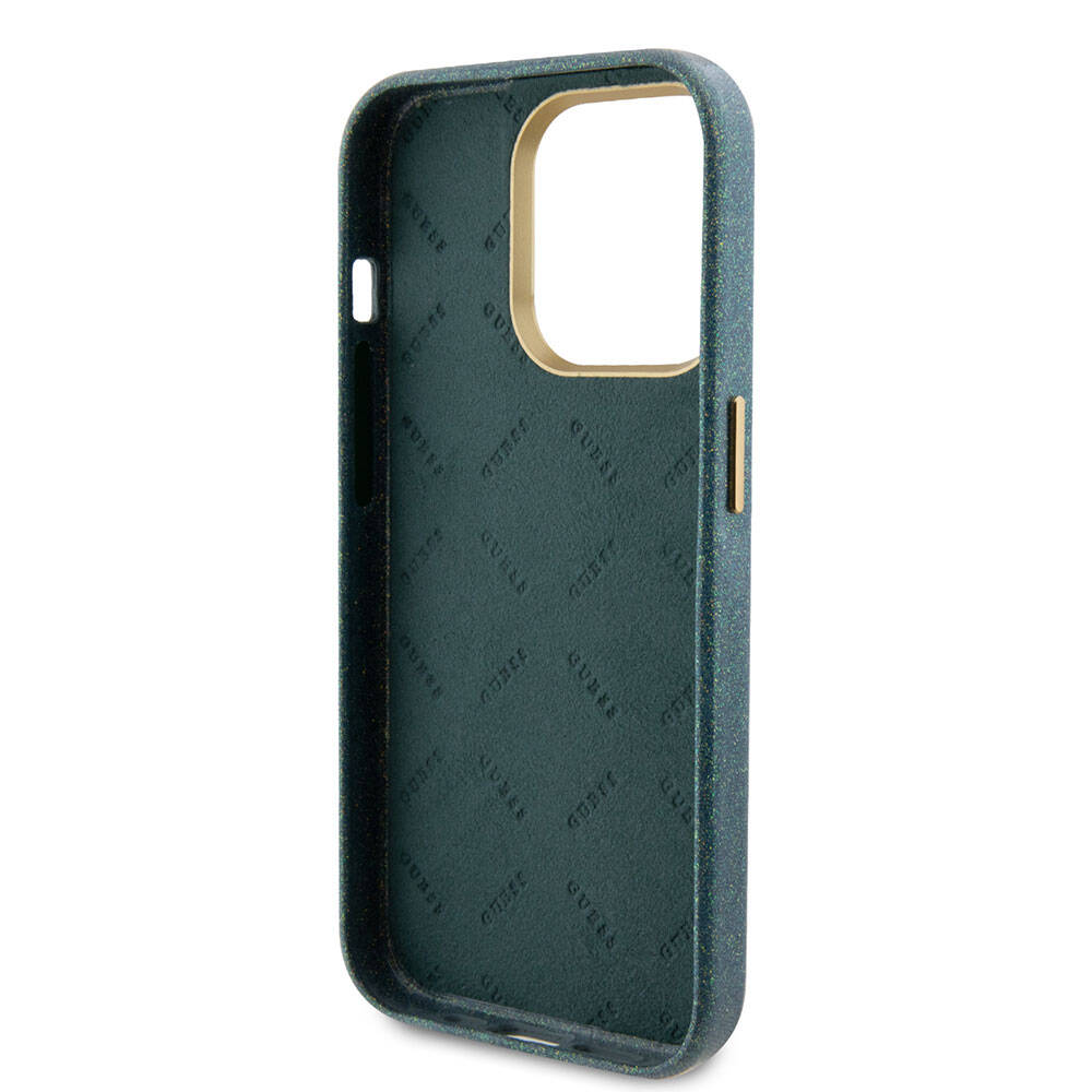 iPhone 15 Pro Max Kılıf Guess Orijinal Lisanslı Yazı Logolu Glitter Glossy Script Kılıf