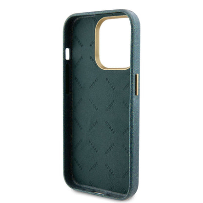 iPhone 15 Pro Max Kılıf Guess Orijinal Lisanslı Yazı Logolu Glitter Glossy Script Kılıf