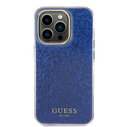iPhone 15 Pro Max Kılıf Guess Orijinal Lisanslı Yazı Logolu Mirror Disco Kılıf