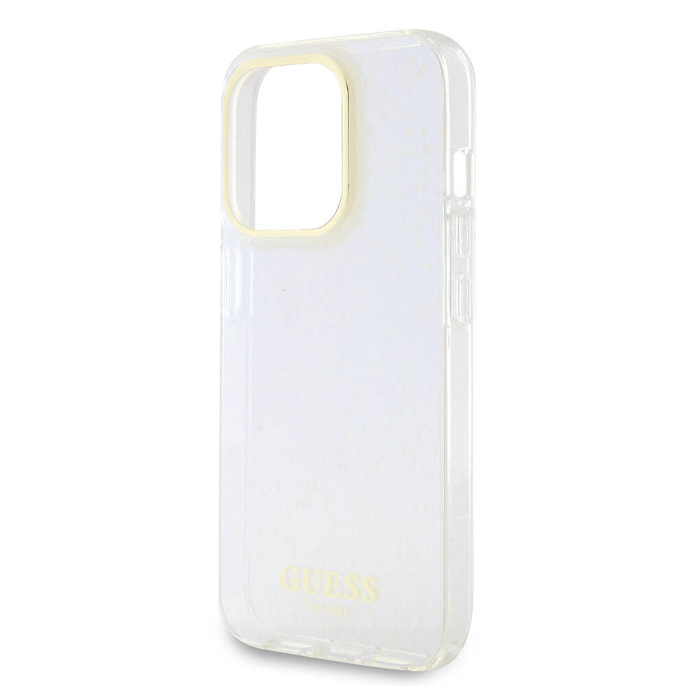 iPhone 15 Pro Max Kılıf Guess Orijinal Lisanslı Yazı Logolu Mirror Disco Kılıf