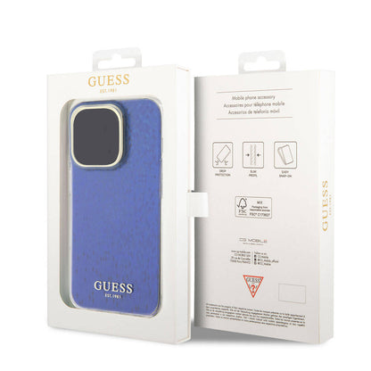 iPhone 15 Pro Max Kılıf Guess Orijinal Lisanslı Yazı Logolu Mirror Disco Kılıf
