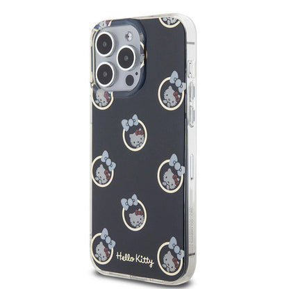 iPhone 15 Pro Max Kılıf Hello Kitty Orijinal Lisanslı Elektroplating Kaplama Kabarcık Baskılı Kılıf
