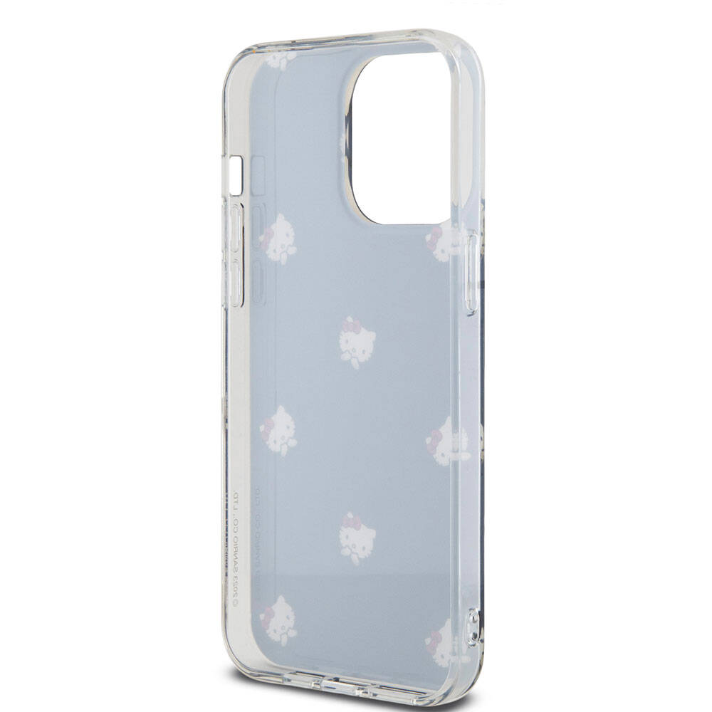 iPhone 15 Pro Max Kılıf Hello Kitty Orijinal Lisanslı Elektroplating Kaplama Kabarcık Baskılı Kılıf