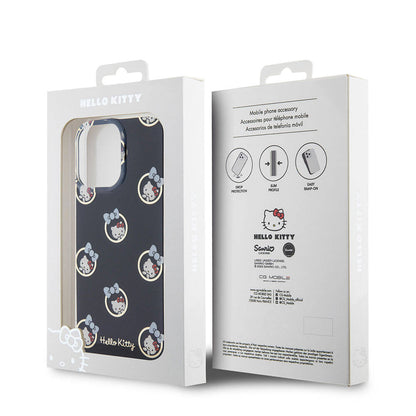 iPhone 15 Pro Max Kılıf Hello Kitty Orijinal Lisanslı Elektroplating Kaplama Kabarcık Baskılı Kılıf