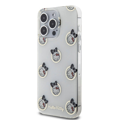 iPhone 15 Pro Max Kılıf Hello Kitty Orijinal Lisanslı Elektroplating Kaplama Kabarcık Baskılı Kılıf