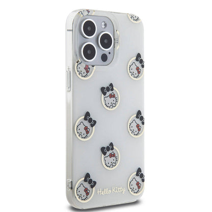 iPhone 15 Pro Max Kılıf Hello Kitty Orijinal Lisanslı Elektroplating Kaplama Kabarcık Baskılı Kılıf