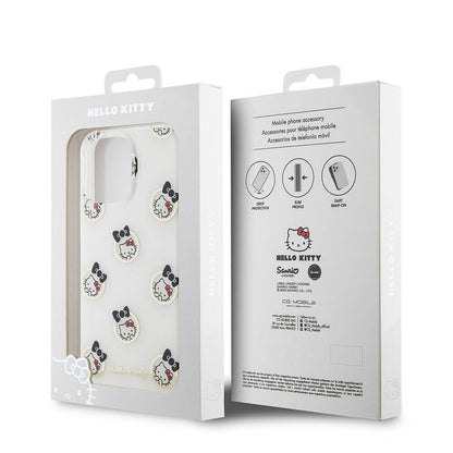 iPhone 15 Pro Max Kılıf Hello Kitty Orijinal Lisanslı Elektroplating Kaplama Kabarcık Baskılı Kılıf