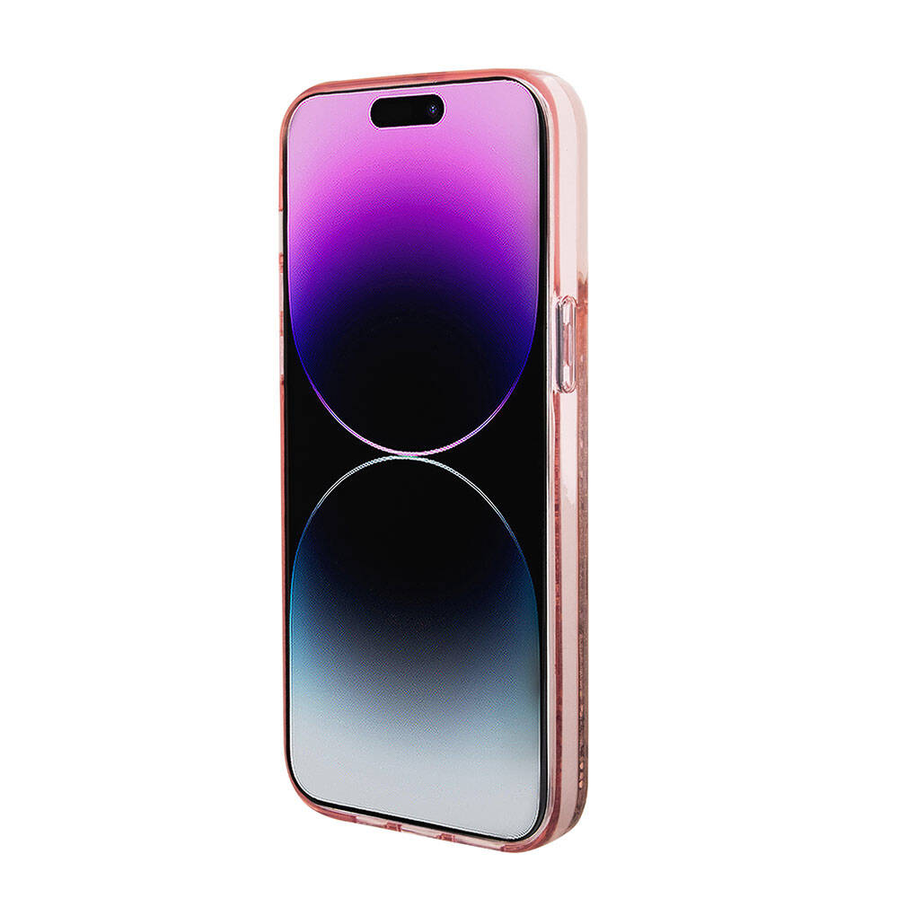 iPhone 15 Pro Max Kılıf Hello Kitty orijinal Lisanslı İkonik Sıvılı Glitter Kılıf