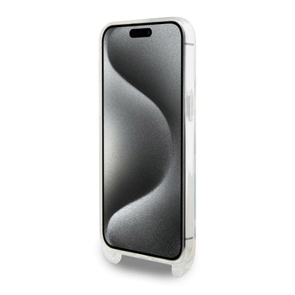 iPhone 15 Pro Max Kılıf Karl Lagerfeld Orijinal Lisanslı Boyun Askılı Karl İkonik Crossbody Kılıf
