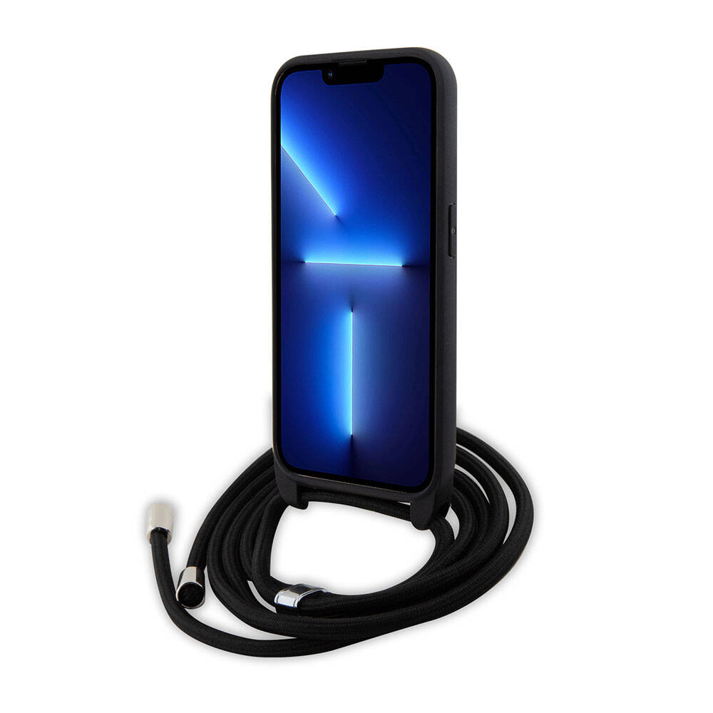 iPhone 15 Pro Max Kılıf Karl Lagerfeld Askı İpli K&C Metal Logo Orijinal Lisanslı Kılıf