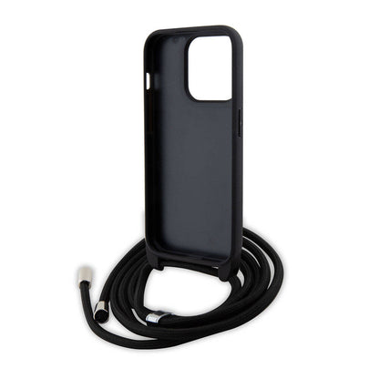 iPhone 15 Pro Max Kılıf Karl Lagerfeld Askı İpli K&C Metal Logo orijinal Lisanslı Kılıf