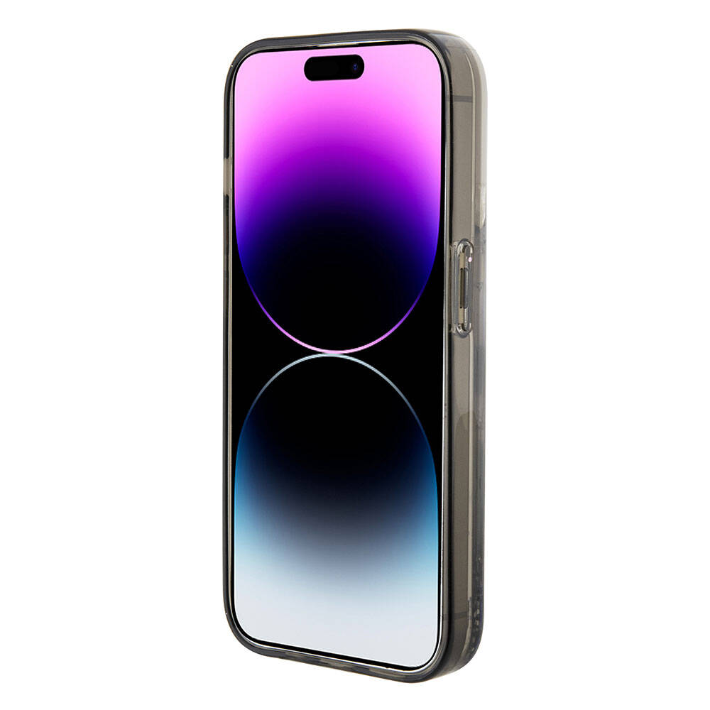 iPhone 15 Pro Max Kılıf Karl Lagerfeld İkonik Sıvılı Glitter orijinal Lisanslı Kılıf