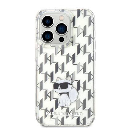 iPhone 15 Pro Max Kılıf Karl Lagerfeld IML C Monogram Orijinal Lisanslı Kılıf