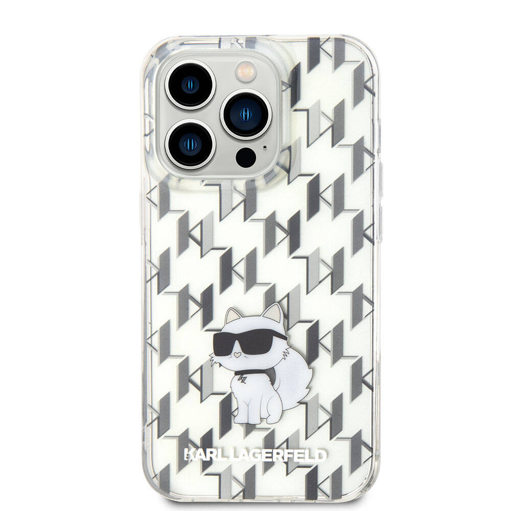 iPhone 15 Pro Max Kılıf Karl Lagerfeld IML C Monogram Orijinal Lisanslı Kılıf