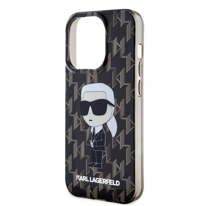 iPhone 15 Pro Max Kılıf Karl Lagerfeld IML İkonik Monogram Orijinal Lisanslı Kılıf