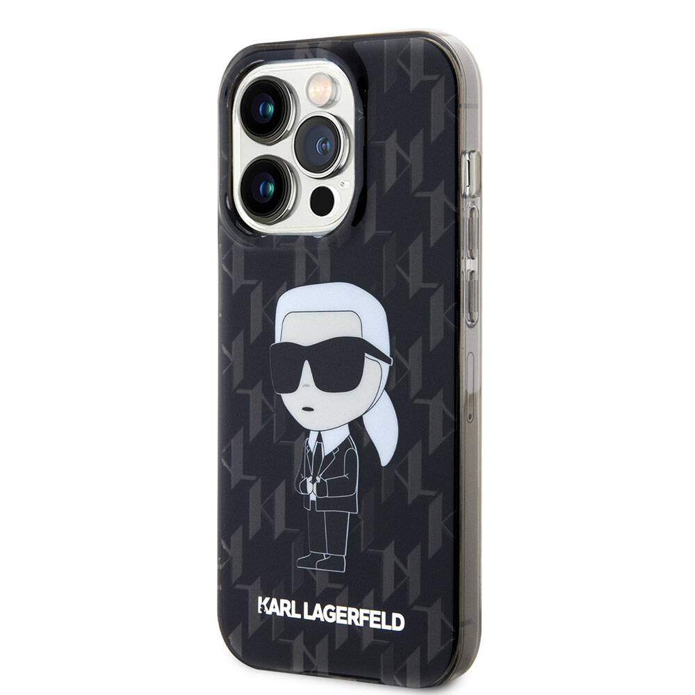 iPhone 15 Pro Max Kılıf Karl Lagerfeld IML İkonik Monogram Orijinal Lisanslı Kılıf