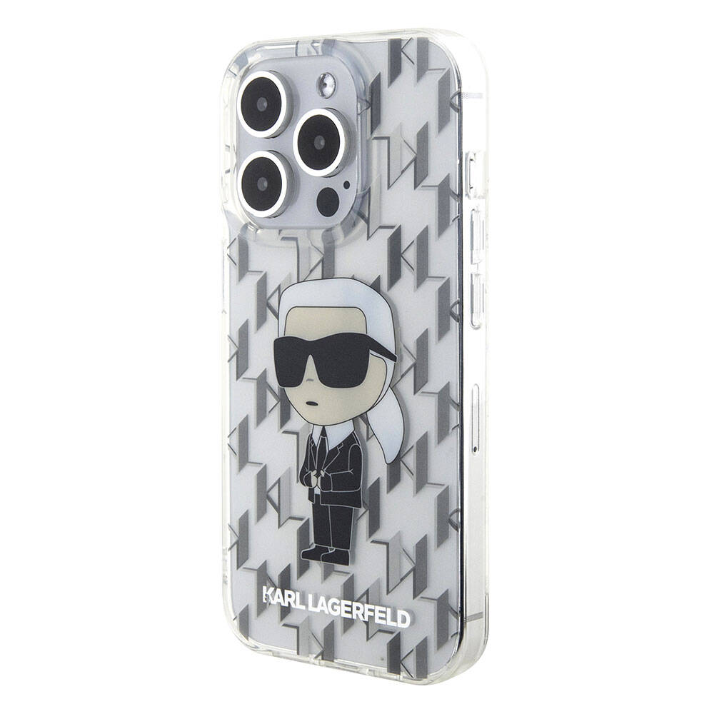 iPhone 15 Pro Max Kılıf Karl Lagerfeld IML İkonik Monogram Orijinal Lisanslı Kılıf