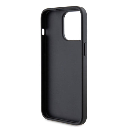 iPhone 15 Pro Max Kılıf Karl Lagerfeld Kartlıklı Metal Logo orijinal Lisanslı Kılıf