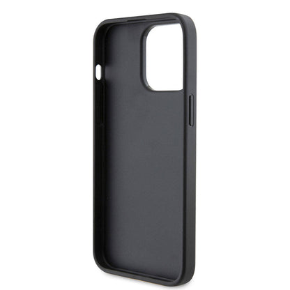 iPhone 15 Pro Max Kılıf Karl Lagerfeld Kartlıklı Saffiano K&L Patch orijinal Lisanslı Kılıf