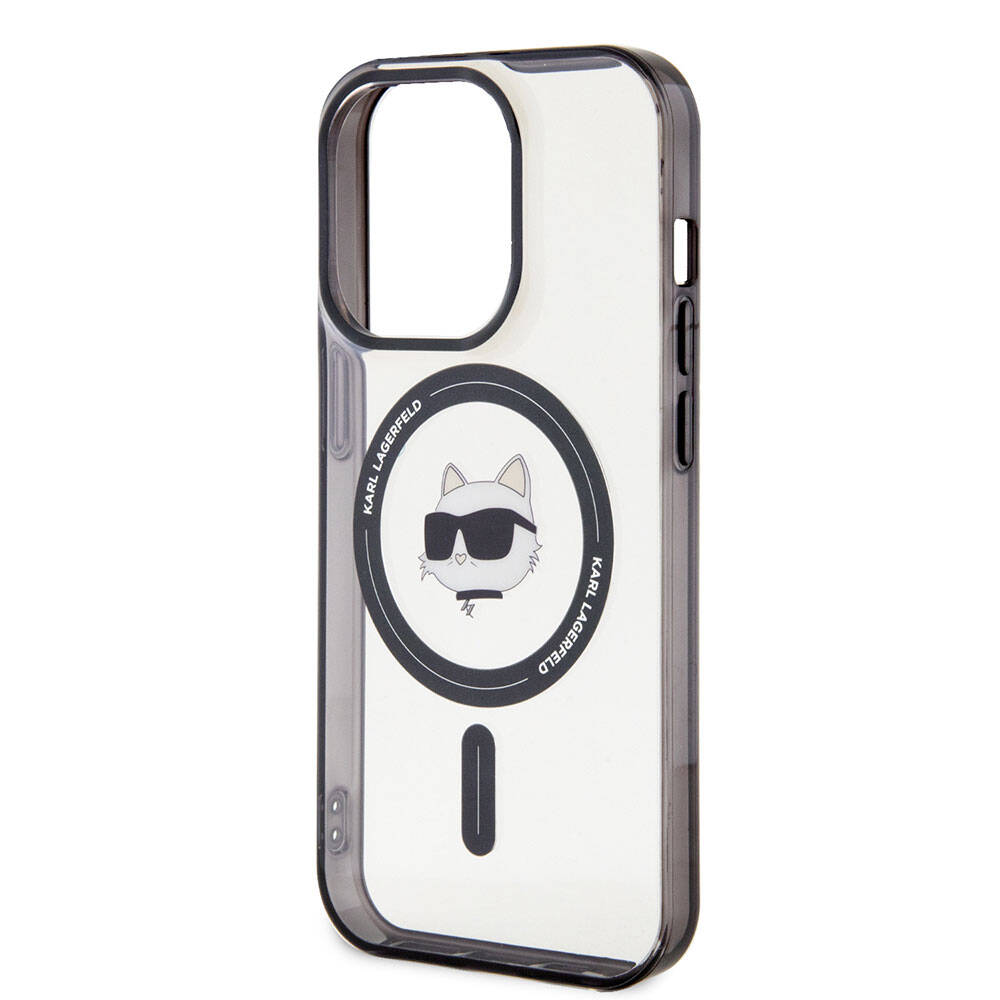 iPhone 15 Pro Max Kılıf Karl Lagerfeld M-safe Şarj Özellikli IML Choupette Orijinal Lisanslı Kılıf