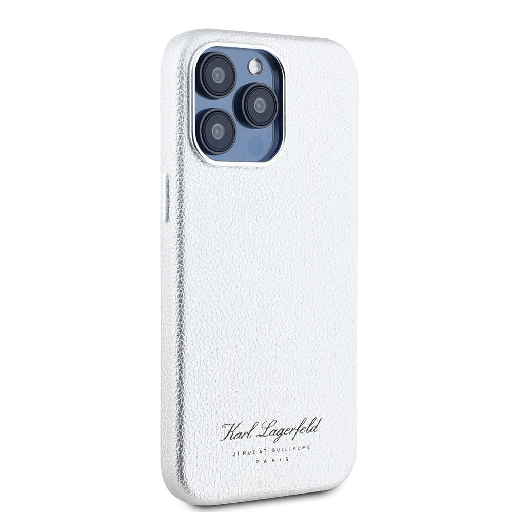 iPhone 15 Pro Max Kılıf Karl Lagerfeld orijinal Lisanslı KL Yazılı Hotel Kılıf