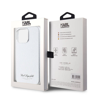 iPhone 15 Pro Max Kılıf Karl Lagerfeld orijinal Lisanslı KL Yazılı Hotel Kılıf