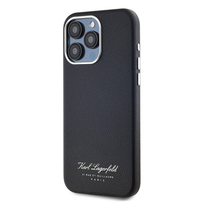iPhone 15 Pro Max Kılıf Karl Lagerfeld orijinal Lisanslı KL Yazılı Hotel Kılıf