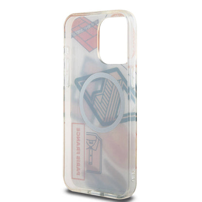 iPhone 15 Pro Max Kılıf Lacoste Orijinal Lisanslı M-safe Şarj Özellikli Çift Katmanlı Yamalar Desenli Kılıf