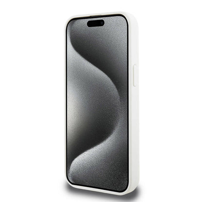 iPhone 15 Pro Max Kılıf Lacoste orijinal Lisanslı M-safe Şarj Özellikli PU Deri Görünümlü Kartlıklı Karışık Monogram Desenli Kılıf
