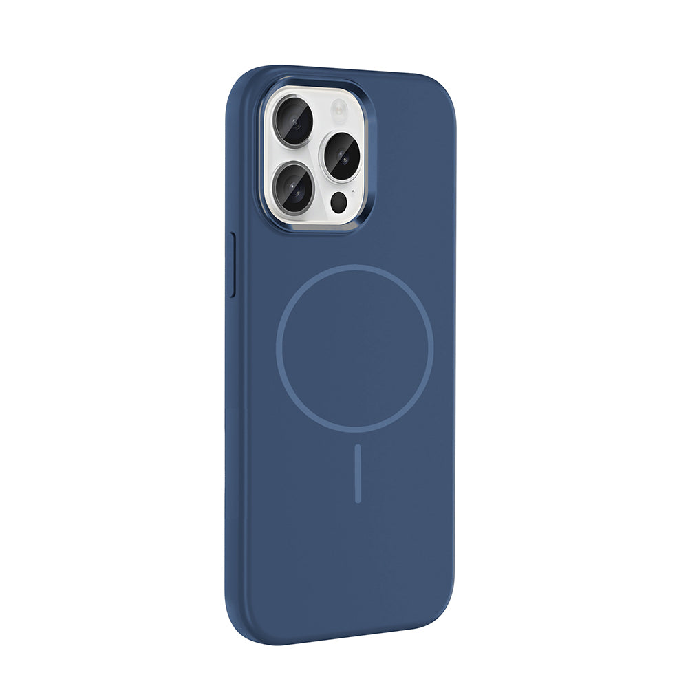 iPhone 15 Pro Max Kılıf M-Safe Şarj Özellikli Metal Kamera Çerçeveli Zore Edi Silikon Kılıf