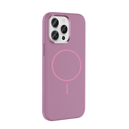 iPhone 15 Pro Max Kılıf M-Safe Şarj Özellikli Metal Kamera Çerçeveli Zore Edi Silikon Kılıf