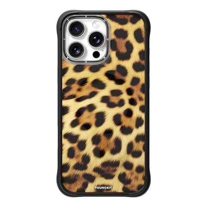 iPhone 15 Pro Max Kılıf M-safe Şarj Özellikli Youngkit Leopard Serisi Kılıf