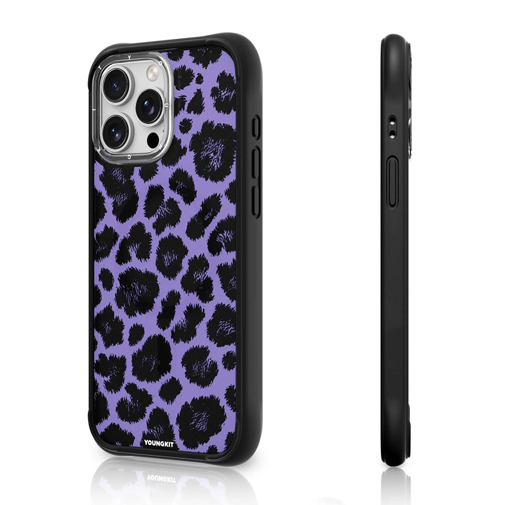 iPhone 15 Pro Max Kılıf M-safe Şarj Özellikli Youngkit Leopard Serisi Kılıf