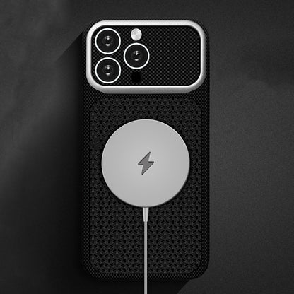 iPhone 15 Pro Max Kılıf M-Safe Şarj Özellikli Zore Paris Nexel Sert PC Kılıf