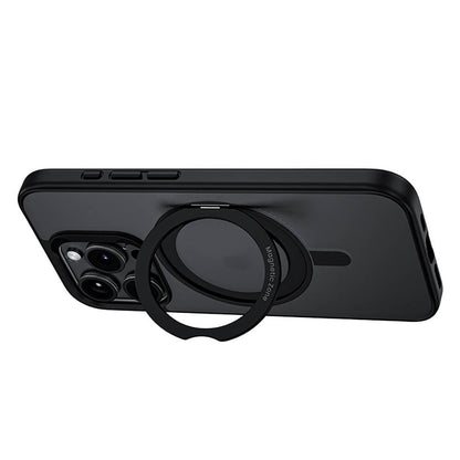 iPhone 15 Pro Max Kılıf M-safe Şarj Özellikli 360° Dönebilen Benks Pop Stand Kılıf