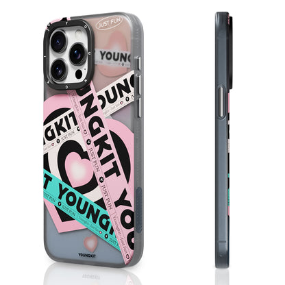 iPhone 15 Pro Max Kılıf M-safe Şarj Özellikli Airbagli Çift Katmanlı Youngkit Flipped Serisi Kılıf