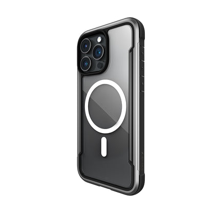 iPhone 15 Pro Max Kılıf M-safe Şarj Özellikli Airbagli Raptic Shield Serisi Şeffaf Arka Yüzey Kılıf