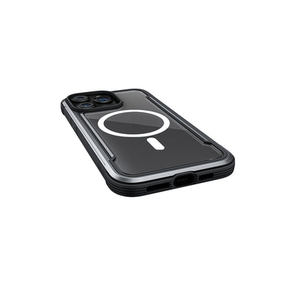 iPhone 15 Pro Max Kılıf M-safe Şarj Özellikli Airbagli Raptic Shield Serisi Şeffaf Arka Yüzey Kılıf