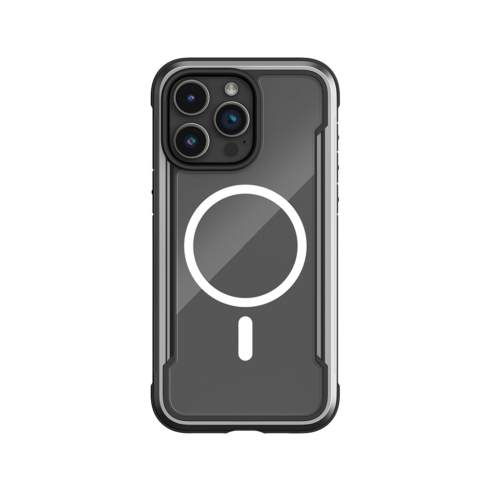 iPhone 15 Pro Max Kılıf M-safe Şarj Özellikli Airbagli Raptic Shield Serisi Şeffaf Arka Yüzey Kılıf