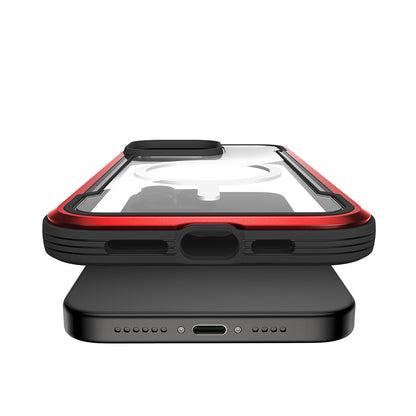 iPhone 15 Pro Max Kılıf M-safe Şarj Özellikli Airbagli Raptic Shield Serisi Şeffaf Arka Yüzey Kılıf