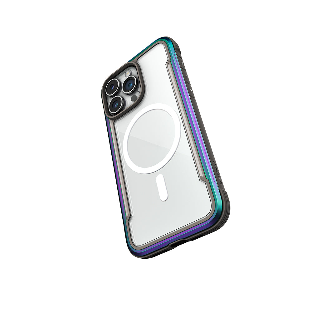 iPhone 15 Pro Max Kılıf M-safe Şarj Özellikli Airbagli Raptic Shield Serisi Şeffaf Arka Yüzey Kılıf