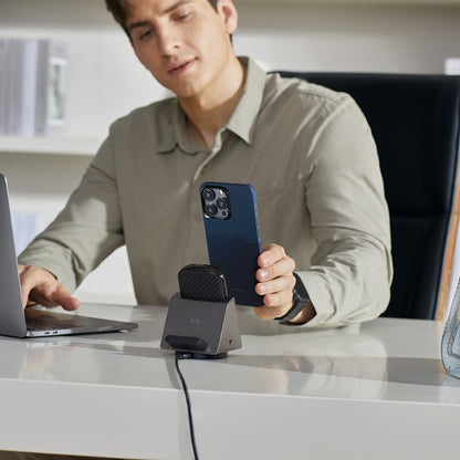 iPhone 15 Pro Max Kılıf M-safe Şarj Özellikli Aramid Fiber Pitaka Tactile Woven Starpeak Serisi Over The Horizon Kılıf