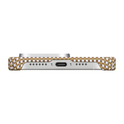 iPhone 15 Pro Max Kılıf M-safe Şarj Özellikli Awa Tasarımlı 1500D Aramid Fiber Pitaka Ultra-Slim Classic Serisi Canyon Kılıf